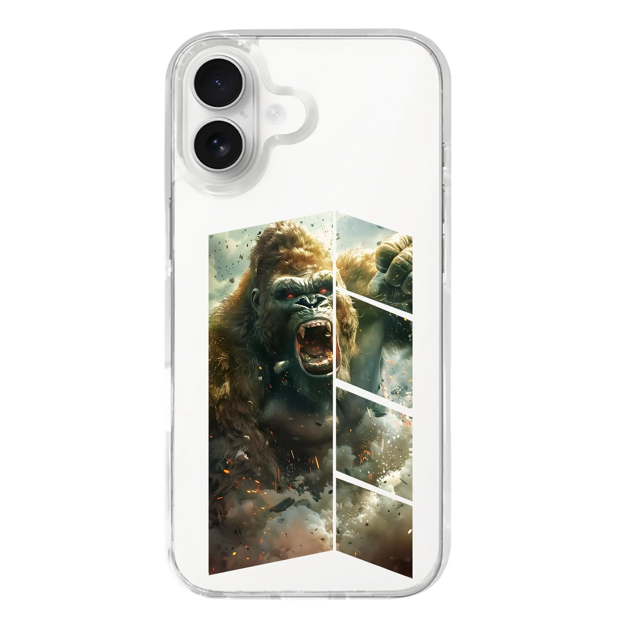 ゴジラ グッズ,キングコング - iPhone 17シリーズ 透明スマホケース – 薄型・耐衝撃・精密フィット保護カバー